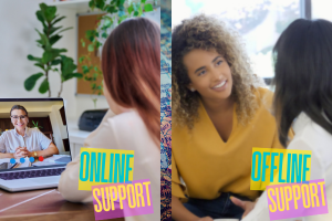 Online・Offlineでの伴走サポート